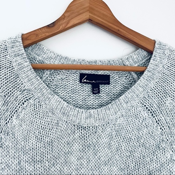 Lane Bryant Beaded Embroidered Snowflake Winter Holiday Pullover Sweater 14/16 - Picture 11 of 11